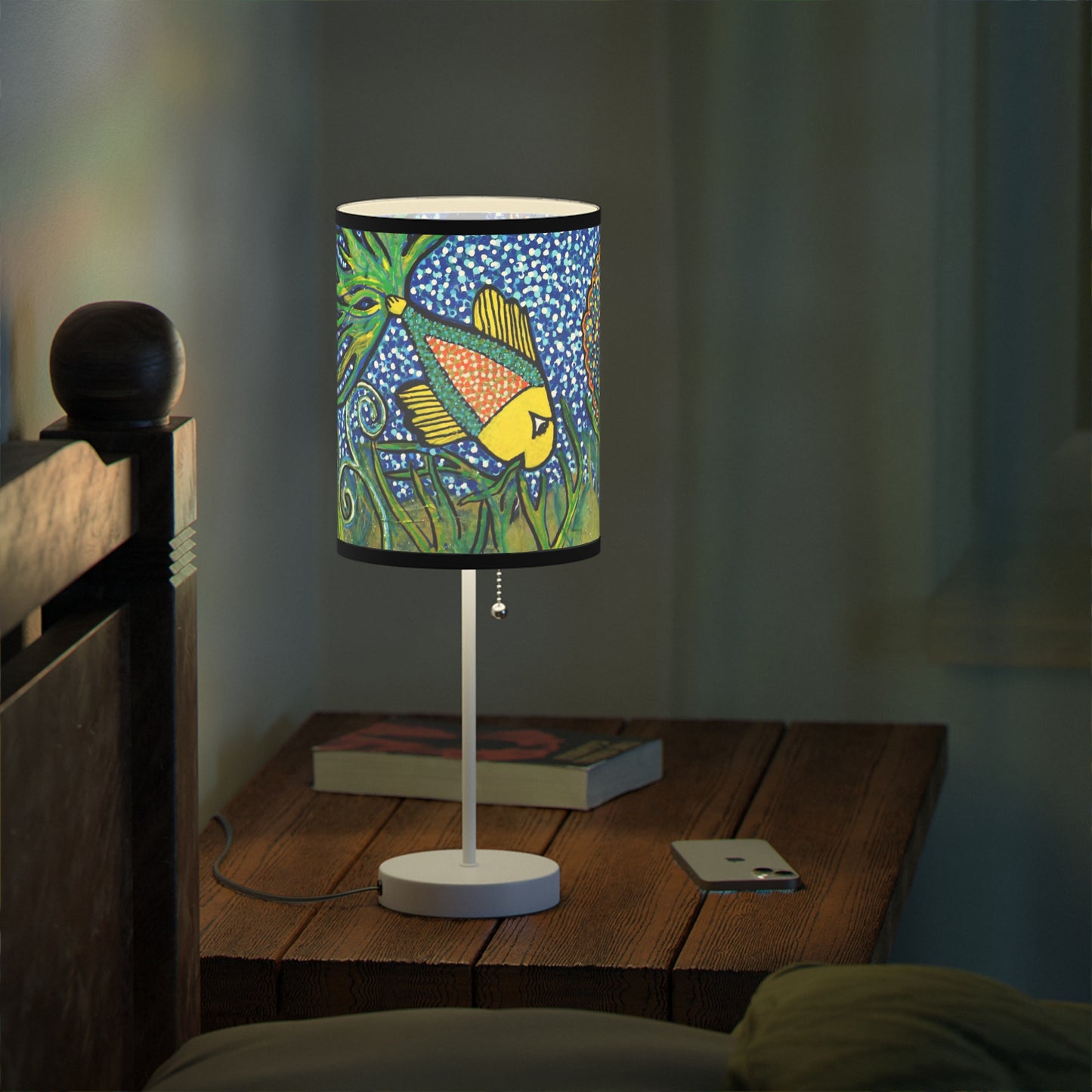 Decorative Lamp with Stand - Illuminate your space with the enchanting world of 'Small Fish, Big Tale' lamp