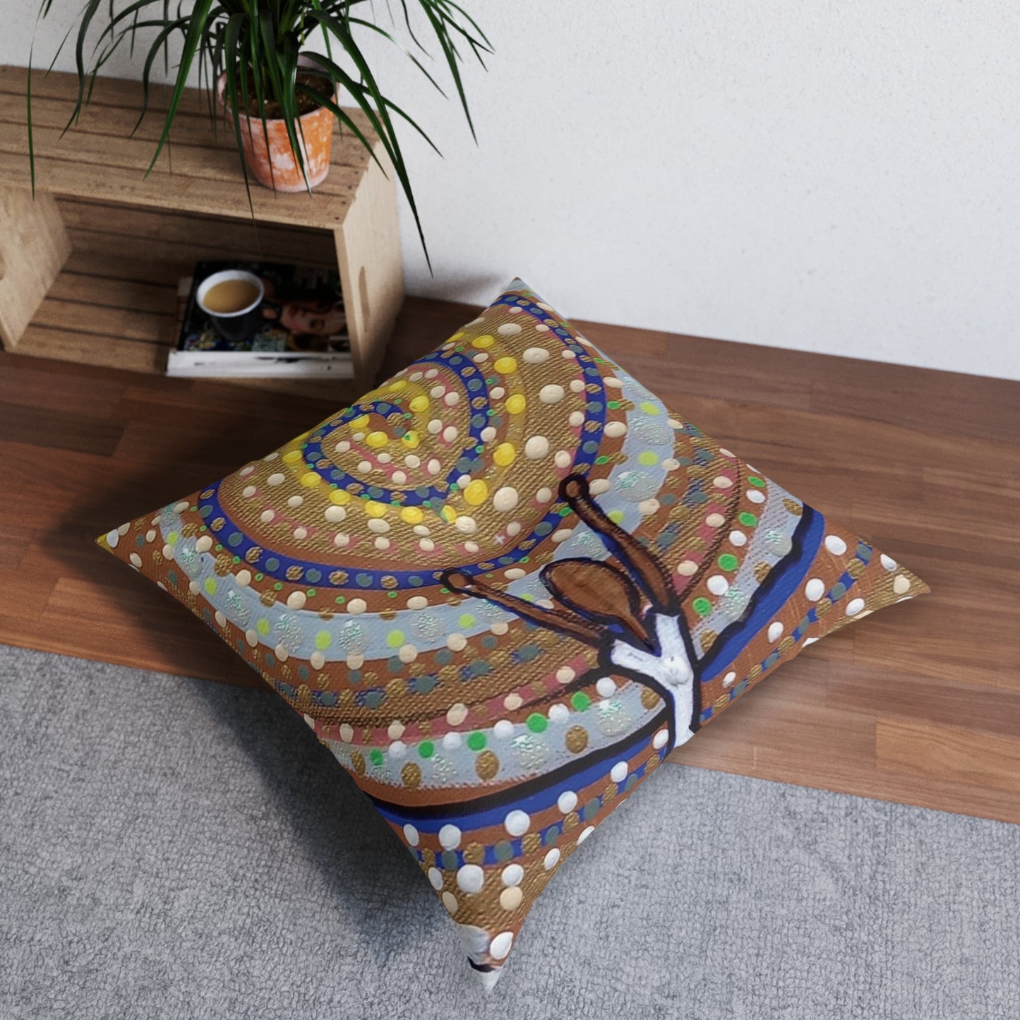 Blue Dot's Big Secret Tufted Floor Pillow, Square B1