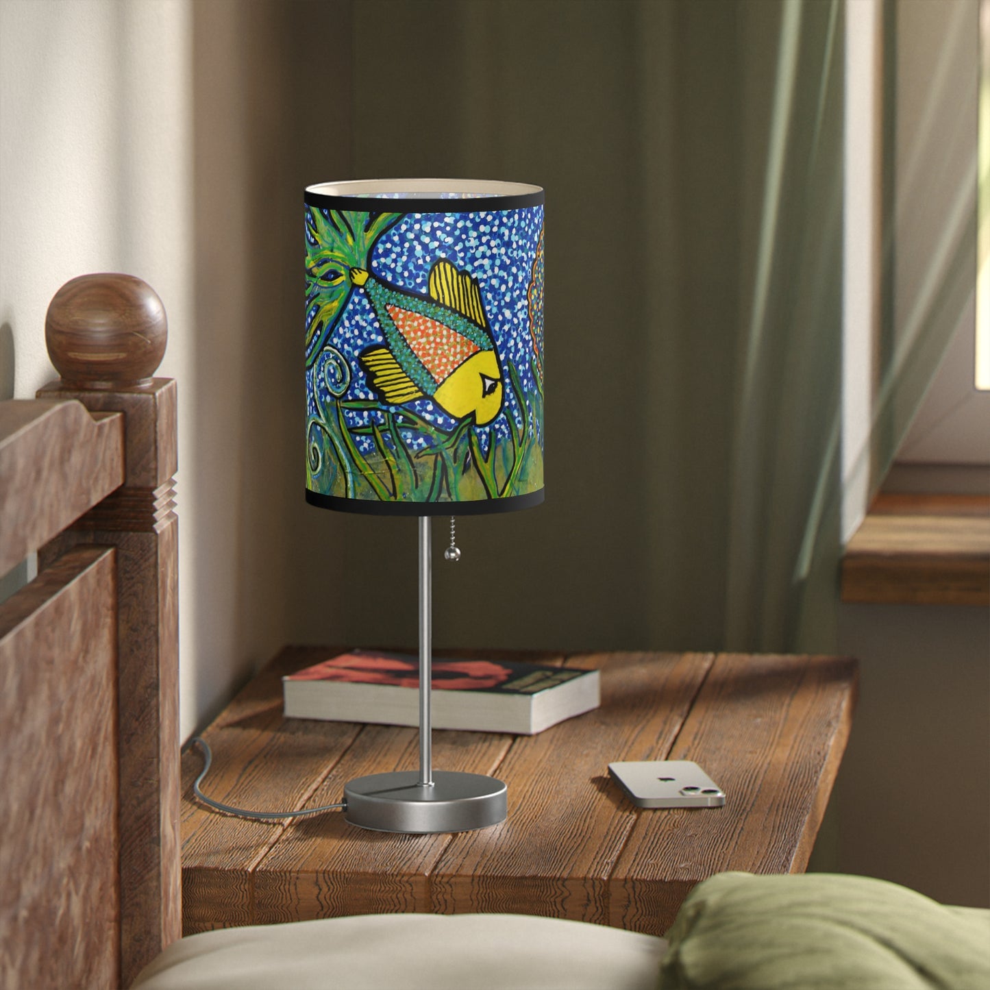 Decorative Lamp with Stand - Illuminate your space with the enchanting world of 'Small Fish, Big Tale' lamp