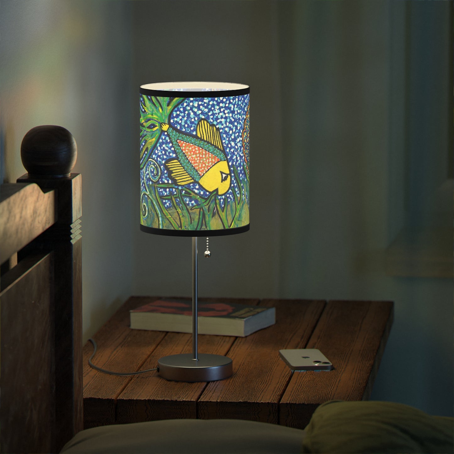 Decorative Lamp with Stand - Illuminate your space with the enchanting world of 'Small Fish, Big Tale' lamp